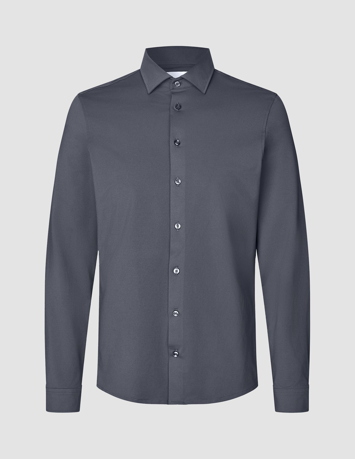 Travel Shirt Charcoal Grey Regular